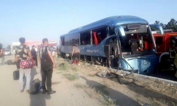 ۱۳ مصدوم دیگر حادثه اتوبوس یزد در تهران مرخص شدند
