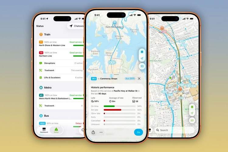 اپ NextThere نقاط ضعف و تأخیر خطوط حملونقل را آشکار میکند
